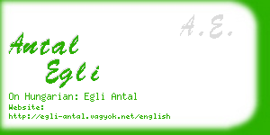 antal egli business card